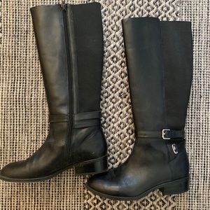 Ralph Lauren Knee High Black Boots
